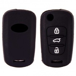 Чехол на ключ автомобильный силиконовый KIA (3 кнопки)